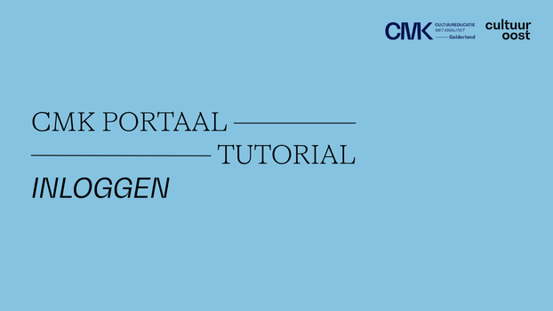 Instructievideo over inloggen op het CMK Portaal